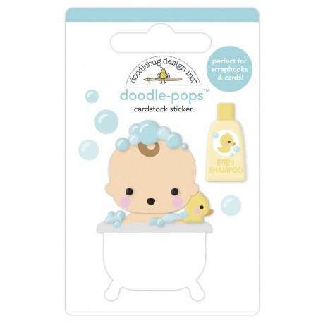 Doodlebug Doodle-Pops 3D Stickers Bathtime