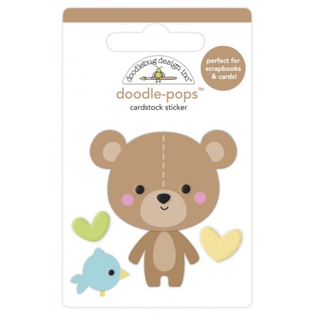 Doodlebug Doodle-Pops 3D Stickers Bear Hug