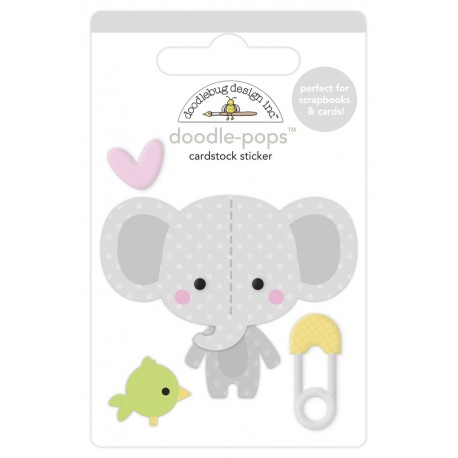 Doodlebug Doodle-Pops 3D Stickers Elli-fun