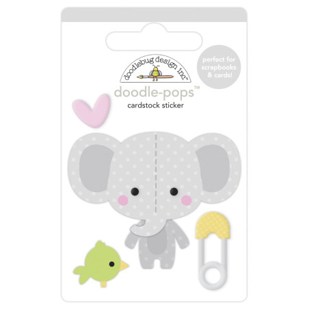 Doodlebug Doodle-Pops 3D Stickers Elli-fun