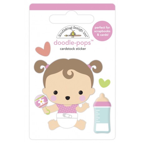 Doodlebug Doodle-Pops 3D Stickers Sweet Girl