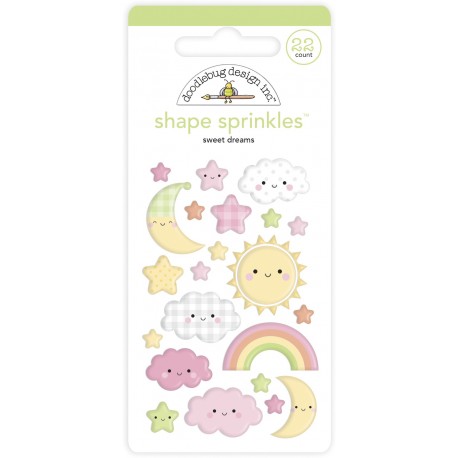 Doodlebug Design Sweet Dreams Shape Sprinkles 22pz