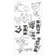 Sizzix Clear Stamps Fright Night! 664476