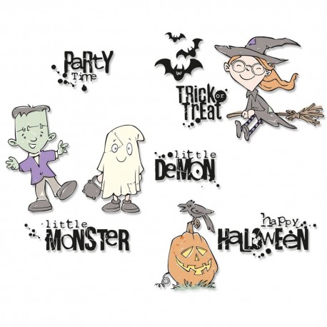 Sizzix Clear Stamps Fright Night! 664476