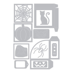 Thinlits Die Set 12pz - Box Spooky Silhouette 664577