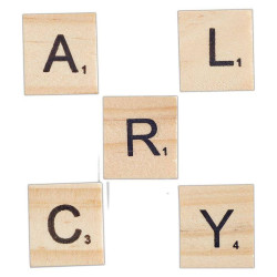 Papermania Bare Basics Wooden Tile Letters 200pcs