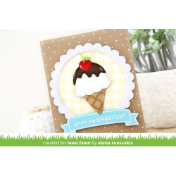 Lawn Fawn Die Stitched Scalloped Circle Frames