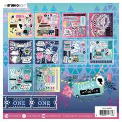 StudioLight Die Cut Book 15x15cm Happy Moments nr.663