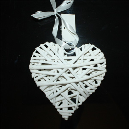 Cuore di viticcio bianco 15 cm