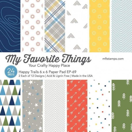 My Favorite Things Happy Trails Paper Pad 15x15cm