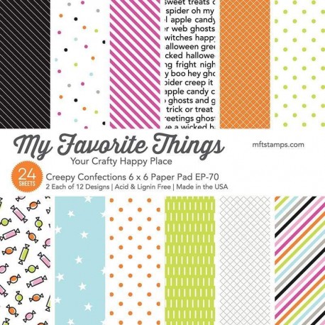 My Favorite Things Creepy Confections Paper Pad 15x15cm