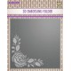 Nellie's Choice 3D Embossing Folder Rose Corner 15x15cm