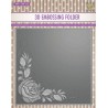 Nellie's Choice 3D Embossing Folder Rose Corner 15x15cm