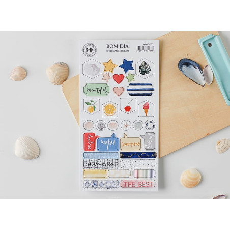 Studio Forty Bom Dia Chipboard Stickers Set