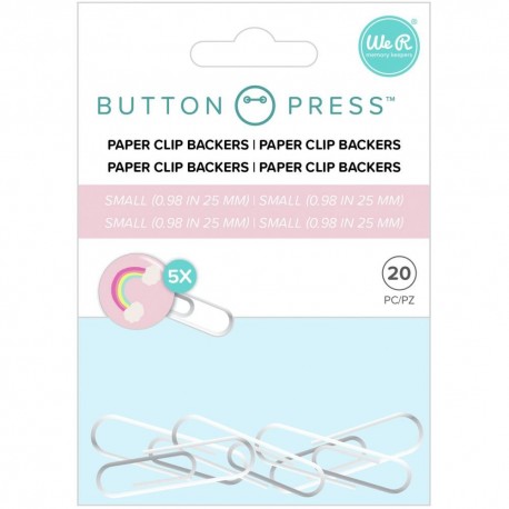 Button Press Paper Clip Backers We R Memory Keepers