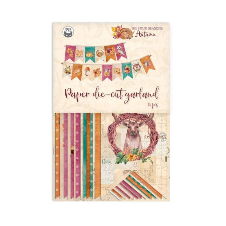 Piatek Paper Die Cut Garland THE FOUR SEASONS AUTUMN 15pz