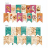 Piatek Paper Die Cut Garland THE FOUR SEASONS AUTUMN 15pz