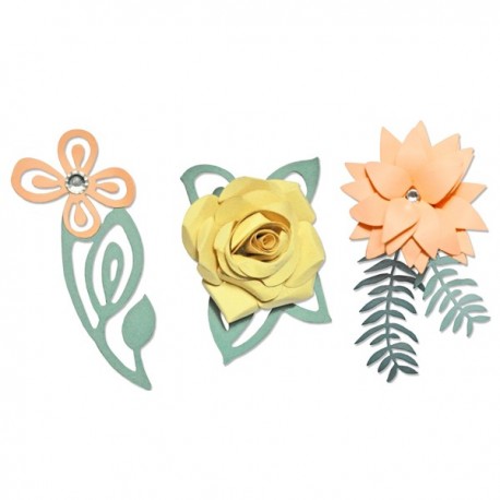 Thinlits Plus Die Set 5 pz - Love Birds 3D Floral 660830