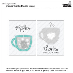 LAWN FAWN Thanks Thanks Thanks Clear Stamp