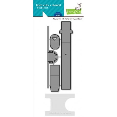 LAWN FAWN Waving Pull Tab Starter Set Dies