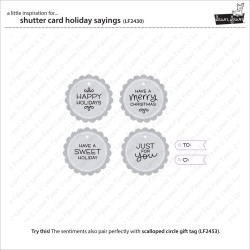 LAWN FAWN Scalloped Circle Gift Tag Cuts