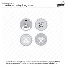 LAWN FAWN Scalloped Circle Gift Tag Cuts