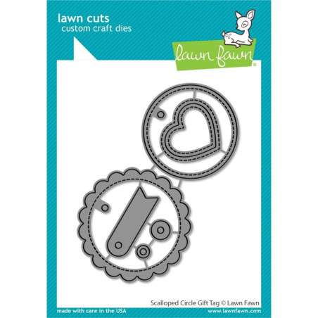 LAWN FAWN Scalloped Circle Gift Tag Cuts