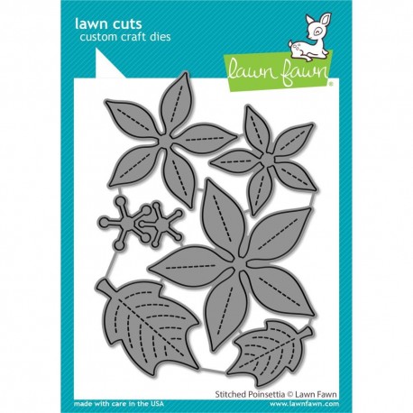 LAWN FAWN Stitched Poinsettia Cuts