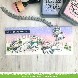 Lawn Fawn Snowy Sky Stencil