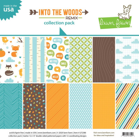 LAWN FAWN Into The Woods Remix Paper Pack 30x30m