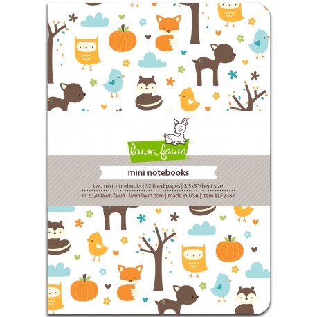 Lawn Fawn Mini Notebook Into The Woods Remix