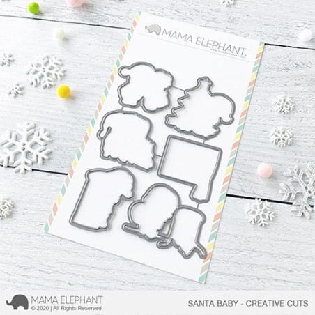 Mama Elephant SANTA BABY CREATIVE CUTS