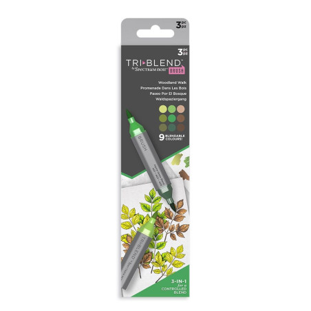 Spectrum Noir TriBlend Brush - Woodland Walk 3pz