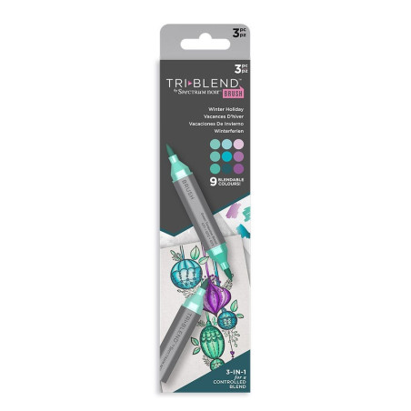 Spectrum Noir TriBlend Brush - Winter Holiday 3pz