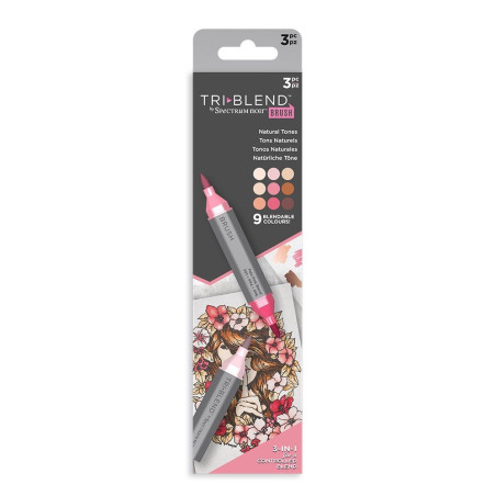 Spectrum Noir TriBlend Brush - Natural Tones 3pz