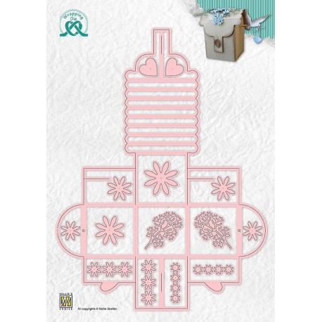 Nellie's Choice Fustella Per Scatole Regalo (Wrapping Die) - 9,2 X 6 X 1,1 Cm - Acciaio - Per Carta E Cartoncino - Confezione Da 19 Pezzi