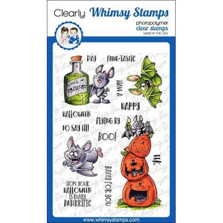 Whimsy Stamps Going Batty Clear Stamps