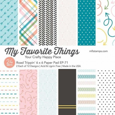 My Favorite Things Road Trippin' Paper Pad 15x15cm