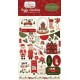 Carta Bella Hello Christmas Puffy Stickers