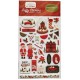 Carta Bella Hello Christmas Puffy Stickers