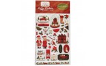 Carta Bella Hello Christmas Puffy Stickers