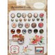 Carta Bella Fall Market Decorative Brads 25pz+5 Chipboard