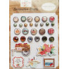 Carta Bella Fall Market Decorative Brads 25pz+5 Chipboard