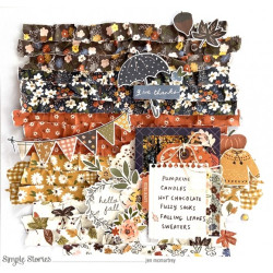 Simple Stories Cozy Days Decorative Brads 34pz