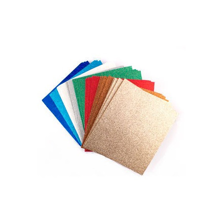 Kit Gomma Crepla Glitter Set Basic 15x13,5cm