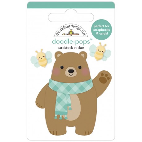 Doodlebug Doodle-Pops 3D Stickers Beary Cute