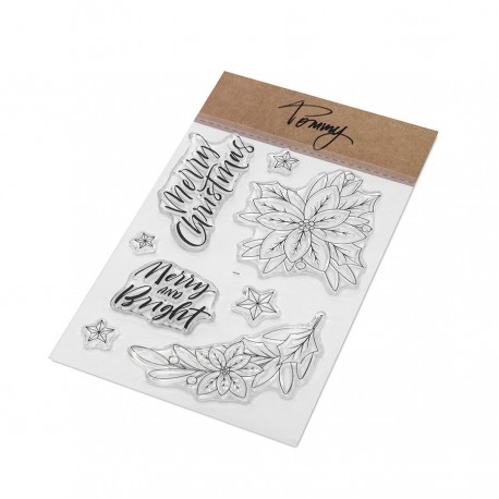 Tommy Clear Stamps Poinsettia