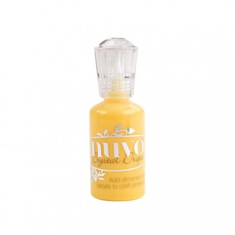 Nuvo Crystal Drops Metallic Dandelion Yellow