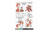 C.C. Designs Foxes Clear Stamp
