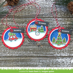 LAWN FAWN Scalloped Circle Gift Tag Cuts